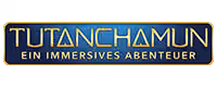 Logo von 'Tutanchamun – Ein immersives Abenteuer', einem interaktiven Erlebnis zur ägyptischen Geschichte.