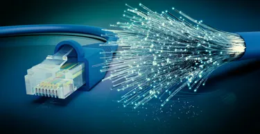 Glasfaser-Ethernet-Stecker