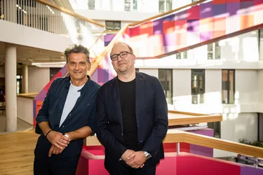 Die Architekten Martin Haas und Stephan Zemmrich vom Architektenbüro haascookzemmrich STUDIO2050