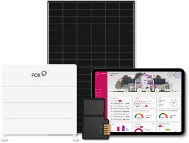 Solarmodul, Speicher und Energiemanager mit Steuerungsapp