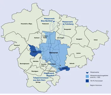 Versorgungsgebiet Wasser