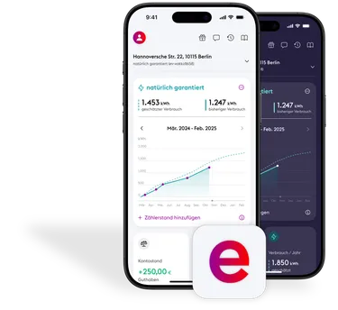 OneApp Screen auf mobile Devices in hell und dunkel inkl. Logo der App