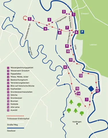 Wegeplan Wasserpfad Grasdorf