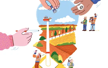 Illustration Entstehung Windpark Tiefenriede