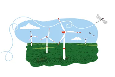 Illustration Windpark Tiefenriede