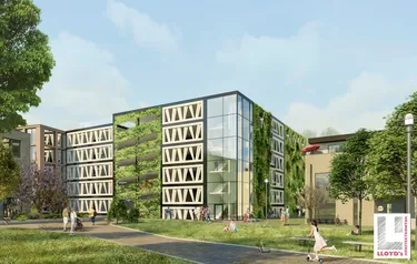 Architektonisches Rendering des in Lund geplanten Parkhauses