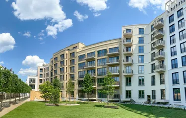 Nahaufnahme eines modernen Wohnquartiers