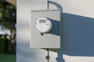 Nahaufnahme eines Smart Meters