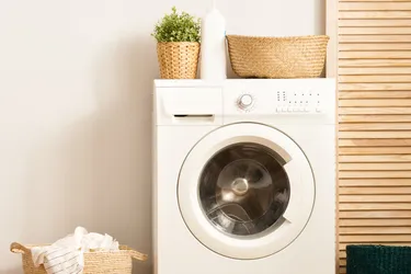 Frontalansicht einer Waschmaschine