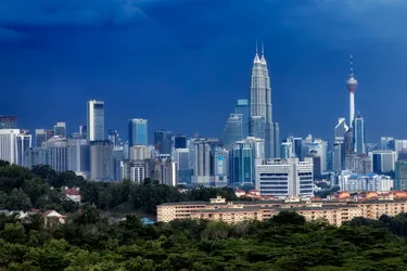 Skyline von Kuala Lumpur in der Morgendämmerung