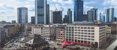 Das Bild zeigt die Frankfurter Hauptwache heute.