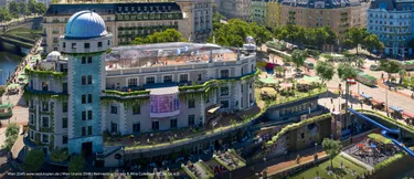 Das Bild zeigt, wie die Wiener Urania in Zukunft aussehen könnte.