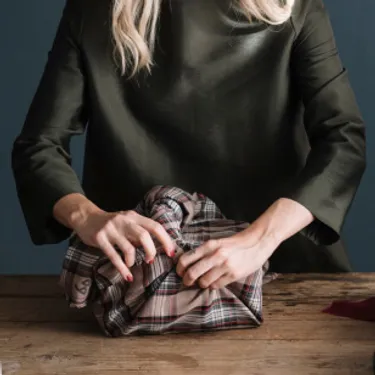 Stoffverpackung nachhaltige Geschenkverpackung