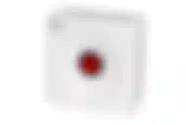Hygienekonzept. Dieses Bild zeigt eine CO2-Ampel mit einerm roten Punkt in der Mitte.