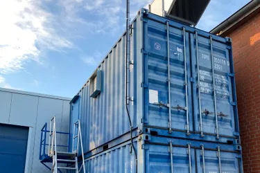 Blockheizkraftwerk in Containern