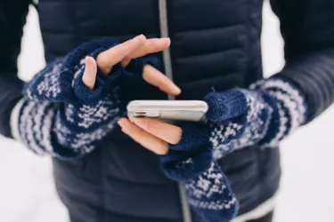 Smartphone im Winter