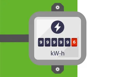 Fakten über Strom: Das Bild zeigt die Zeichnung eines Stromzählers