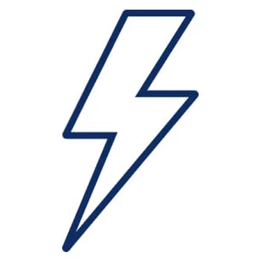 Fakten über Windkraftanlagen: Das Bild zeigt ein Stromsymbol.