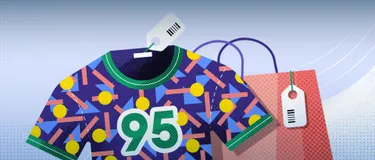 Nachhaltige Mode: Umweltfreundlich shoppen. Das Bild zeigt eine Illustration von Mode, die gekauft wird.