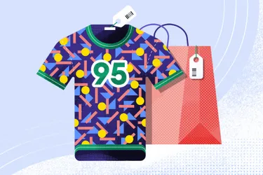 Nachhaltige Mode: Umweltfreundlich shoppen. Das Bild zeigt eine Illustration von Mode, die gekauft wird.