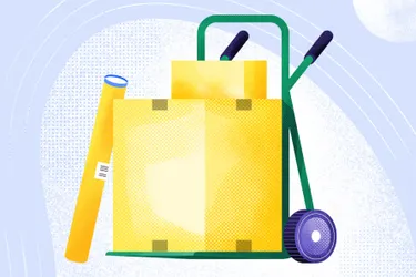 Nachhaltig einkaufen: Produkte & Kaufverhalten. Das Bild zeigt Pakete aus dem Online Shopping, welches häufig zu nicht nachhaltigem Einkaufen einlädt.