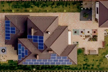 Solarstrom Luftbild