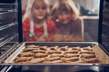 Plätzchen im Ofen