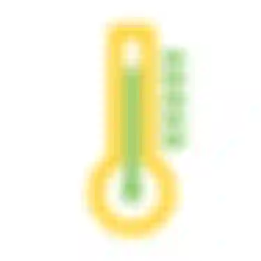 Ein Thermometer als Symbol für thermische Klärschlammverwertung