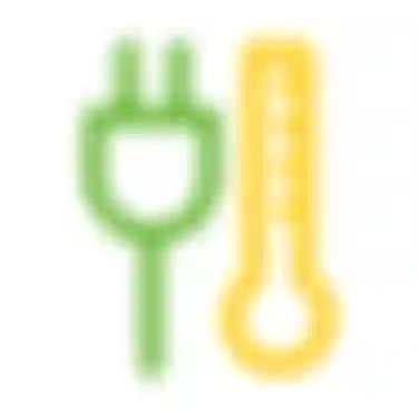 Ein Stecker und ein Thermometer symbolisieren Power-to-Heat