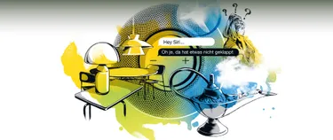 Illustration für die Kolumne "Smarte Assistenten"