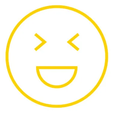 7 Mythen über E-Autos: Die Grafik zeigt eine Zeichnung eines lächelnden Smileys