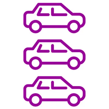 7 Mythen über E-Autos: Die Grafik zeigt eine Zeichnung von Elektroautos