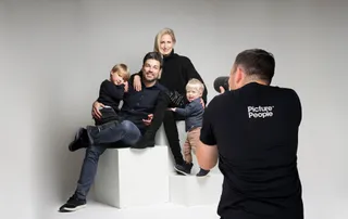 Familienfotoshooting im Studio
