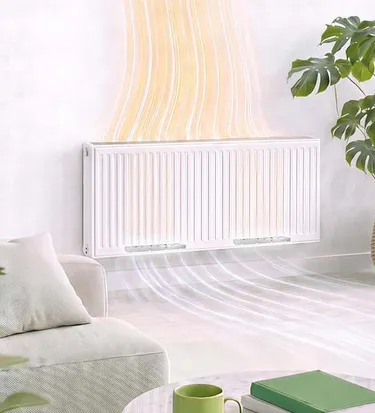 Heizkörper im Wohnzimmer