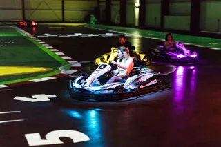 Spaß beim Kartfahren