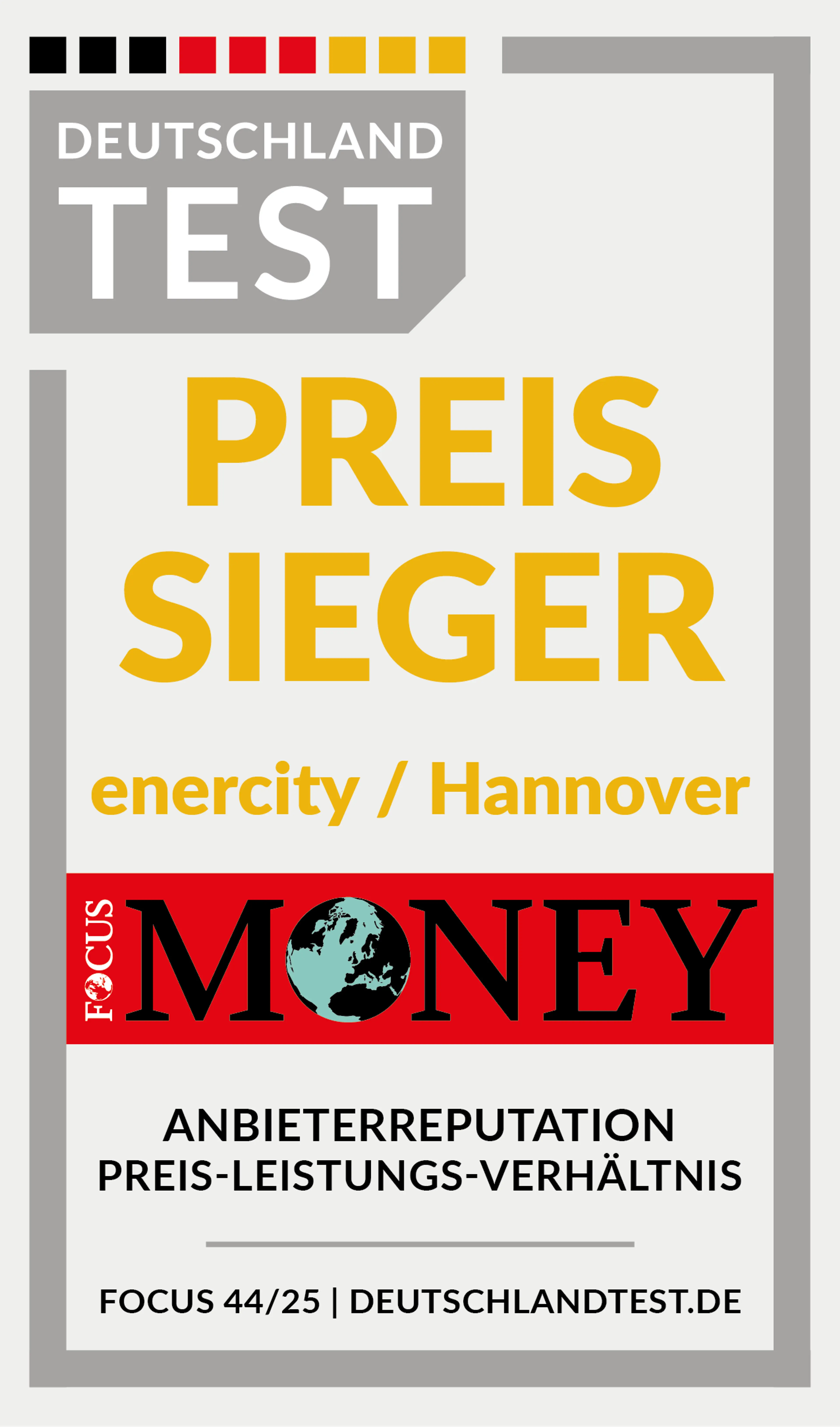 Deutschland Test Siegel Preissieger 44.2025