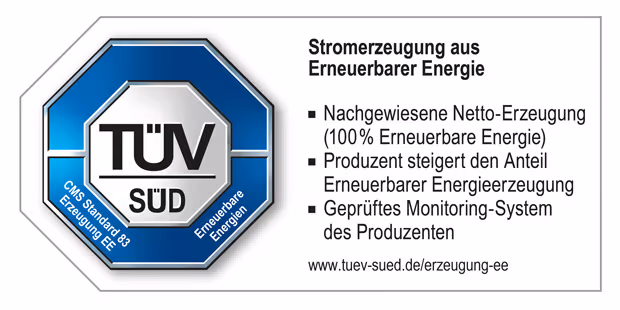 Tüv Süd - Stromerzeugung aus Erneuerbarer Energie