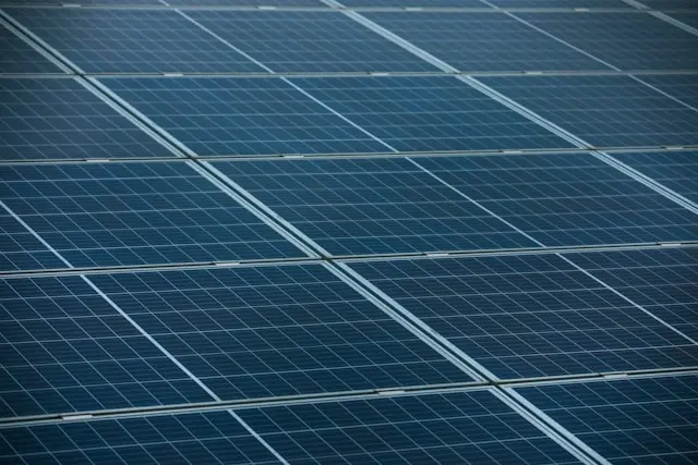 Nahaufnahme von PV-Panelen